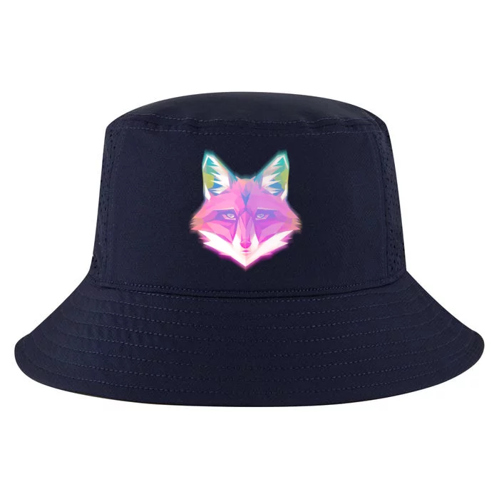 Retro Glowing Digital Polygon Fox Cool Comfort Performance Bucket Hat