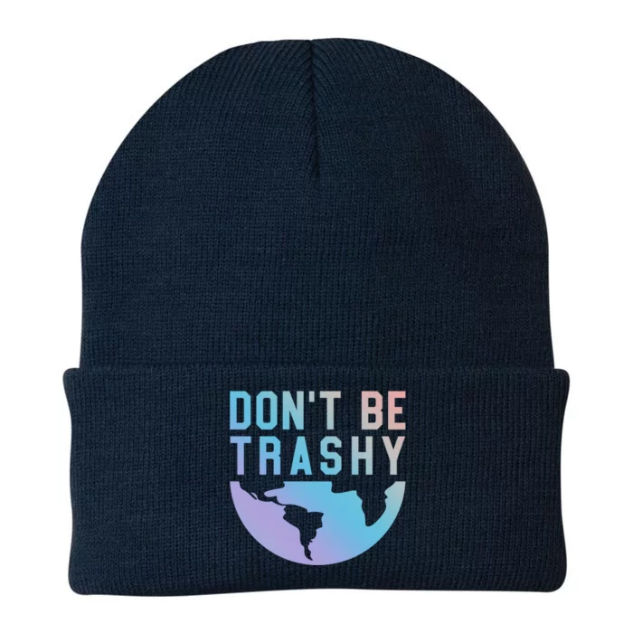 Recycling Gift Dont Be Trashy Great Gift Trash Collector Gift Knit Cap Winter Beanie