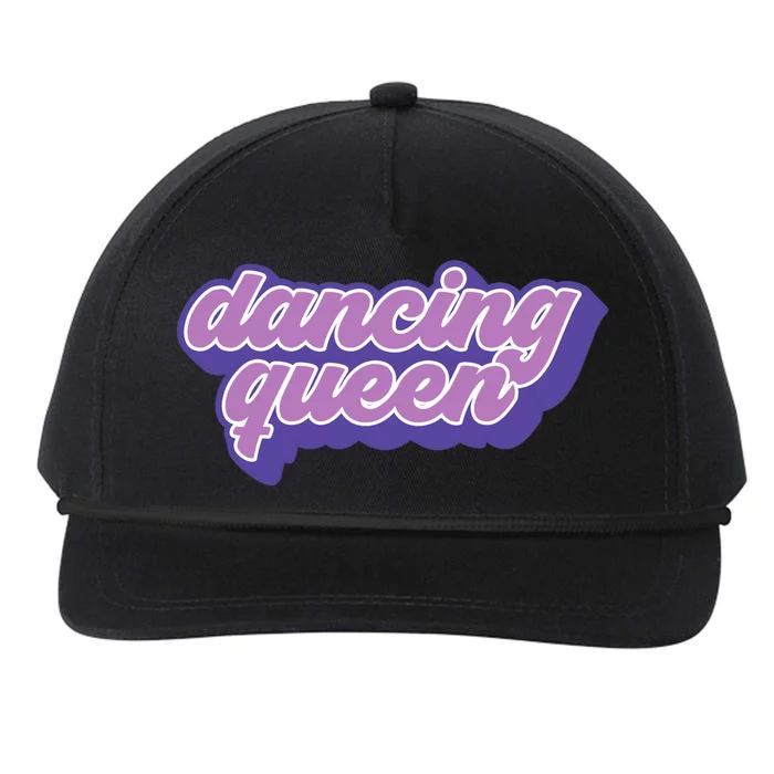 Retro Groovy Dancing Queen Vintage 70s Clothing Dance Gift Cute Gift Snapback Five-Panel Rope Hat