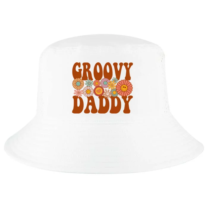 Retro Groovy Daddy Matching Family 1st Birthday Party Cool Comfort Performance Bucket Hat