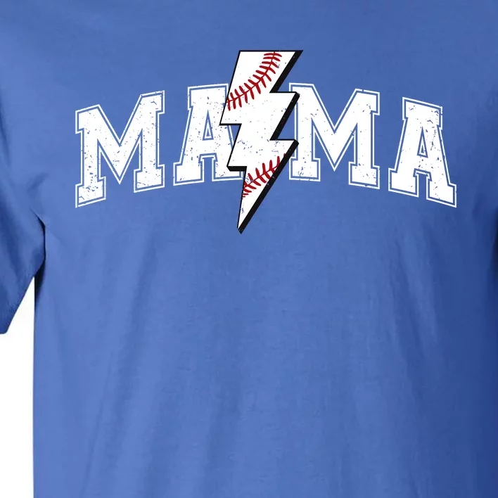 Retro Game Day Baseball Mama Mom Sport Lover Tall T-Shirt