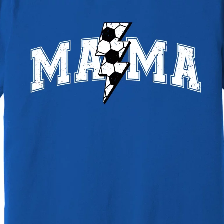 Retro Game Day Soccer Mama Mom Sport Lover Premium T-Shirt