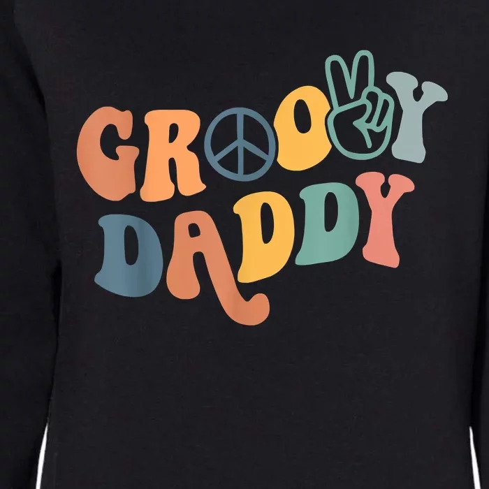 Retro Groovy Daddy Gifts For Dad Fathers Day Men Womens California Wash Sweatshirt