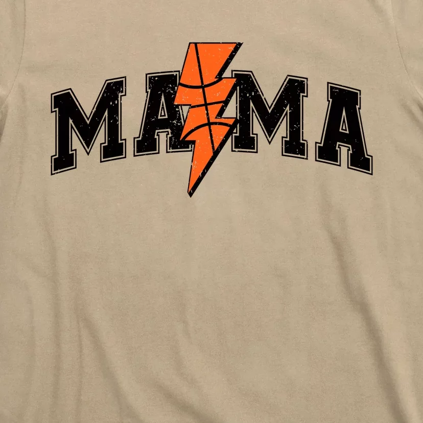 Retro Game Day Basketball Mama Mom Sport Lover T-Shirt