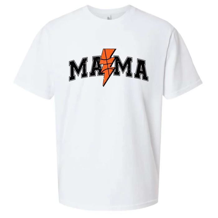 Retro Game Day Basketball Mama Mom Sport Lover Sueded Cloud Jersey T-Shirt