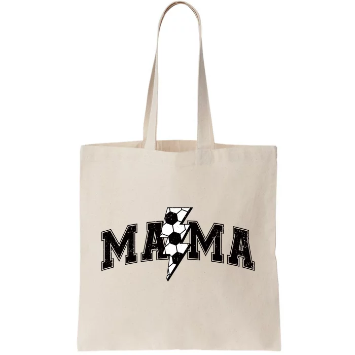 Retro Game Day Soccer Mama Mom Sport Lover Tote Bag