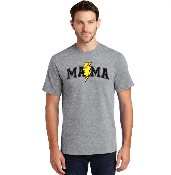 Retro Game Day Softball Mama Mom Sport Lover Tall T-Shirt