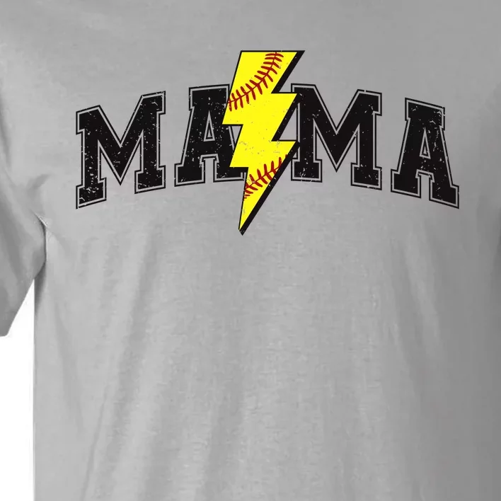 Retro Game Day Softball Mama Mom Sport Lover Tall T-Shirt