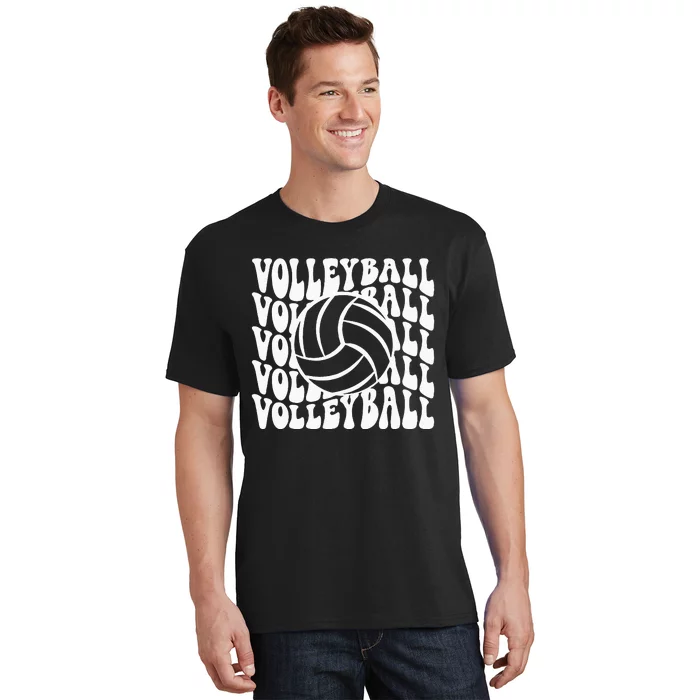 Retro Game Day Volleyball Player Vintage Sports Lover T-Shirt