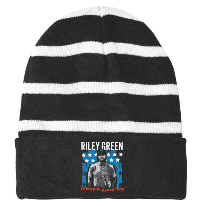 Riley Green Different Round Here Striped Beanie with Solid Band