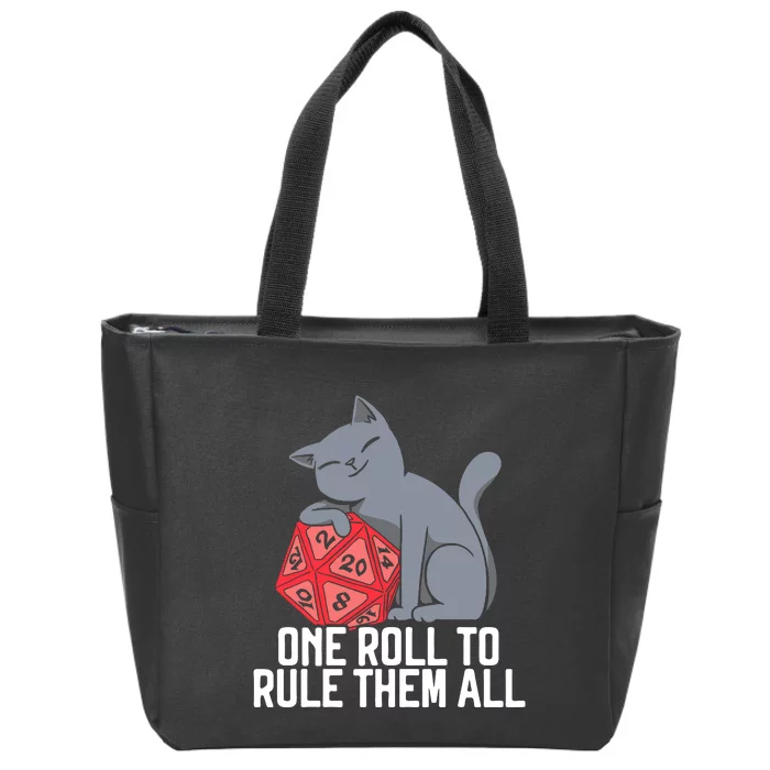 Rpg Gaming D20 Tabletop Games Funny Rpg Gamer Zip Tote Bag