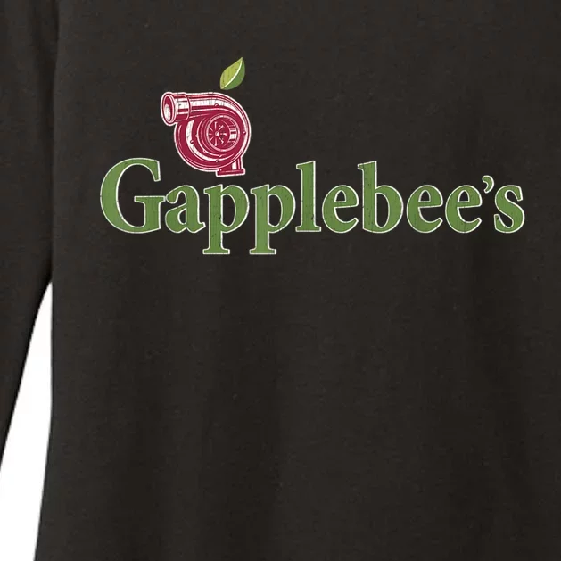 Retro Gapplebee's Drag Racing Funny Car Lover Womens CVC Long Sleeve Shirt