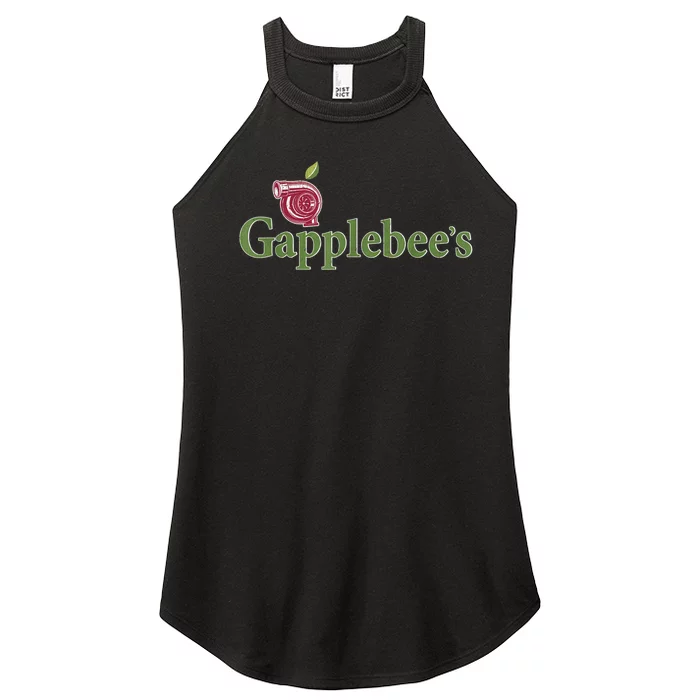 Retro Gapplebee's Drag Racing Funny Car Lover Women’s Perfect Tri Rocker Tank