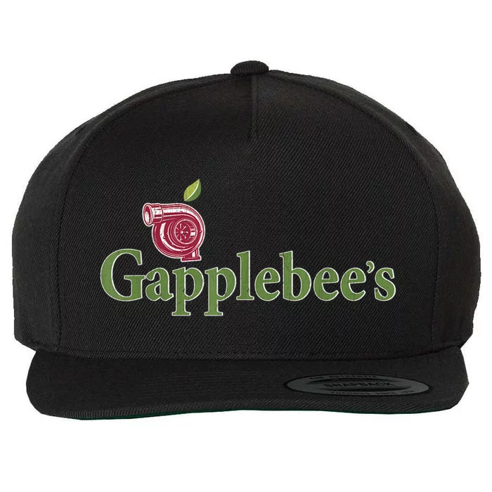 Retro Gapplebee's Drag Racing Funny Car Lover Wool Snapback Cap