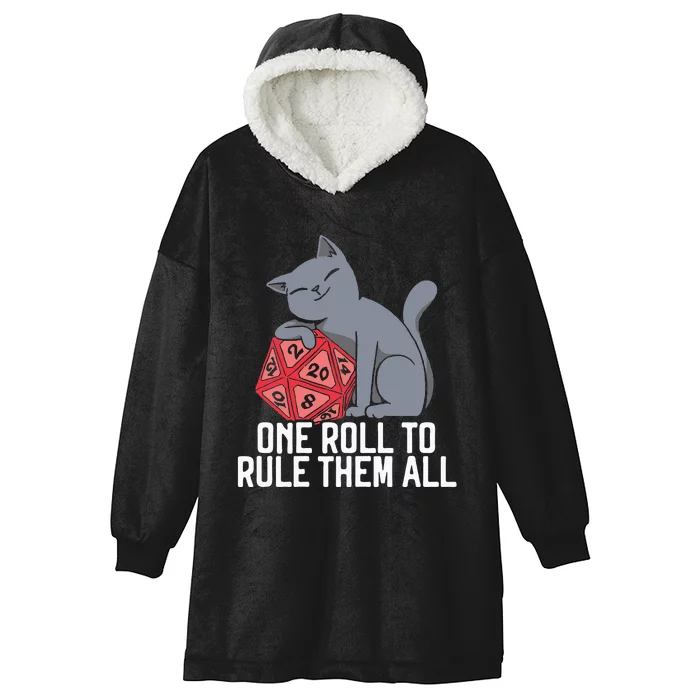 RPG Gaming D20 Tabletop Games Funny RPG Gamer Hooded Wearable Blanket