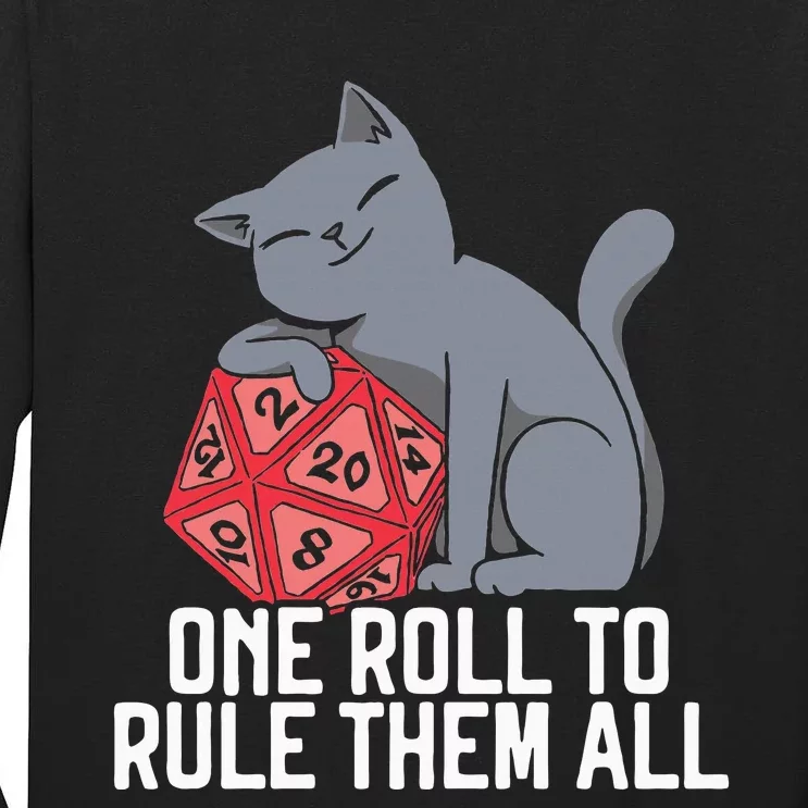 RPG Gaming D20 Tabletop Games Funny RPG Gamer Tall Long Sleeve T-Shirt