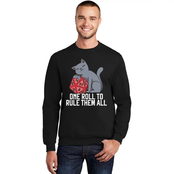 RPG Gaming D20 Tabletop Games Funny RPG Gamer Tall Sweatshirt