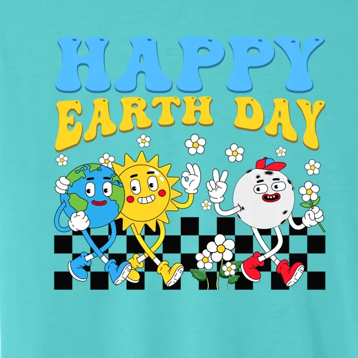 Retro Groovy Earth Day Save Our Planet Nature Environt Gift ChromaSoft Performance T-Shirt