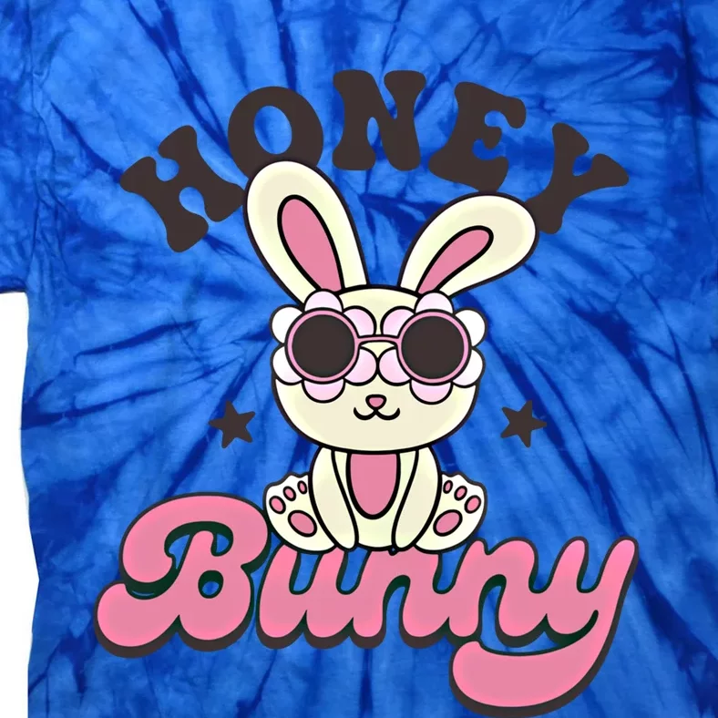 Retro Groovy Easter Honey Bunny Happy Easter Day Cute Bunny Gift Tie-Dye T-Shirt