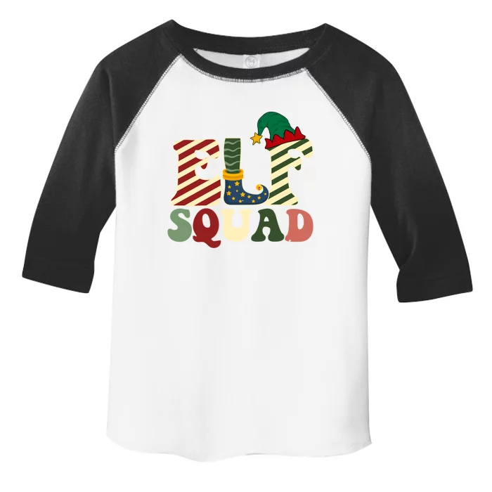 Retro Groovy Elf Squad Christmas Matching Family Xmas Pjs Great Gift Toddler Fine Jersey T-Shirt