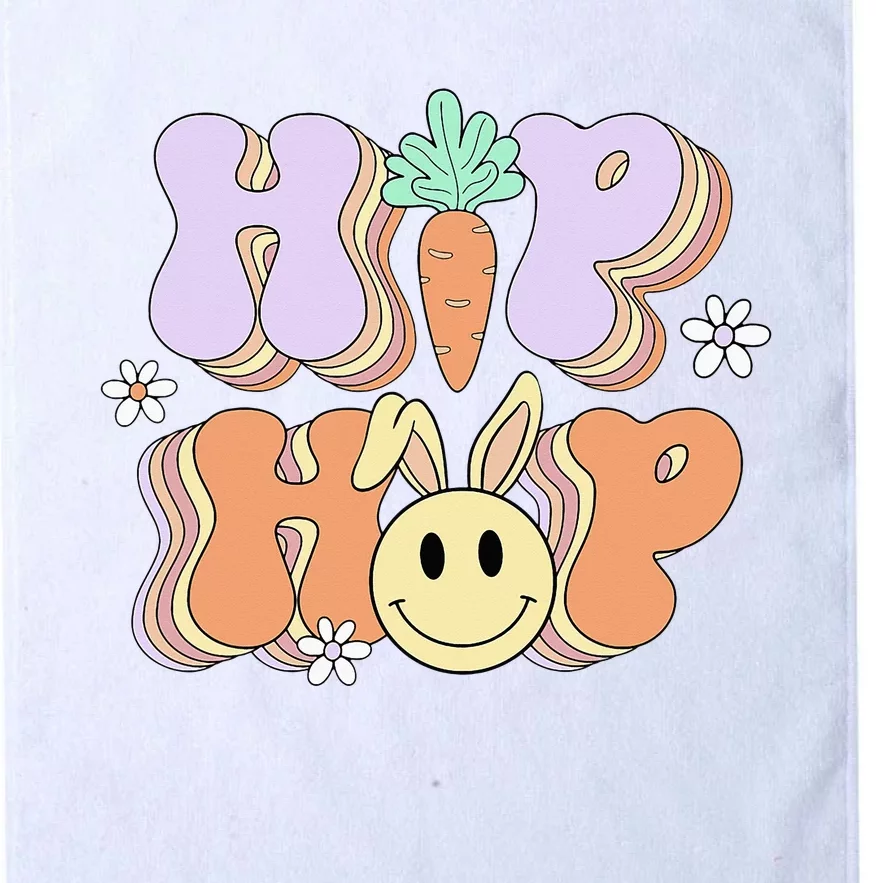 Retro Groovy Easter Day Hip Hop Cute Rabbit Bunny Carrot Platinum Collection Golf Towel