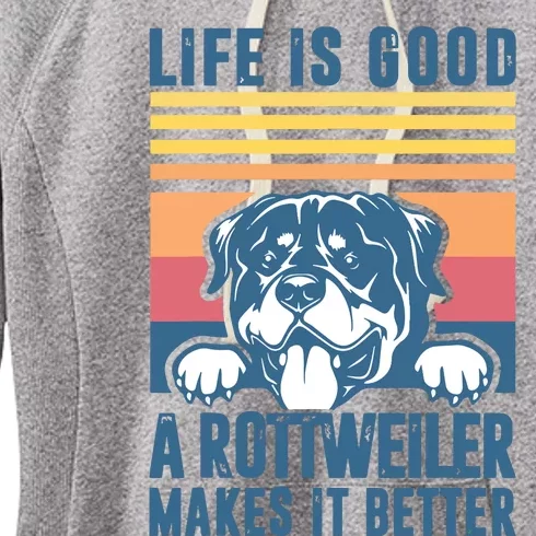 Rottweiler Gifts For Men Women Rottweiler Mom Dad Rottweiler Women's Fleece Hoodie