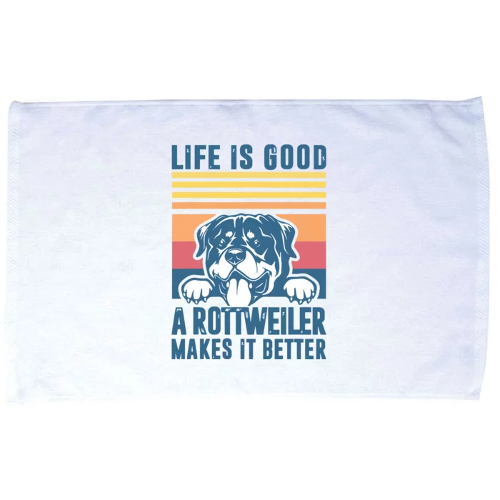 Rottweiler Gifts For Men Women Rottweiler Mom Dad Rottweiler Microfiber Hand Towel