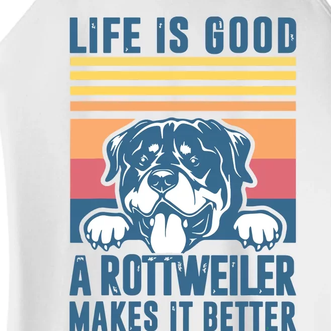 Rottweiler Gifts For Men Women Rottweiler Mom Dad Rottweiler Women’s Perfect Tri Rocker Tank