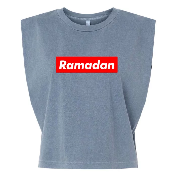 Ramadan Gift Funny Gift For Ramadan Mubarak Garment-Dyed Women's Muscle Tee