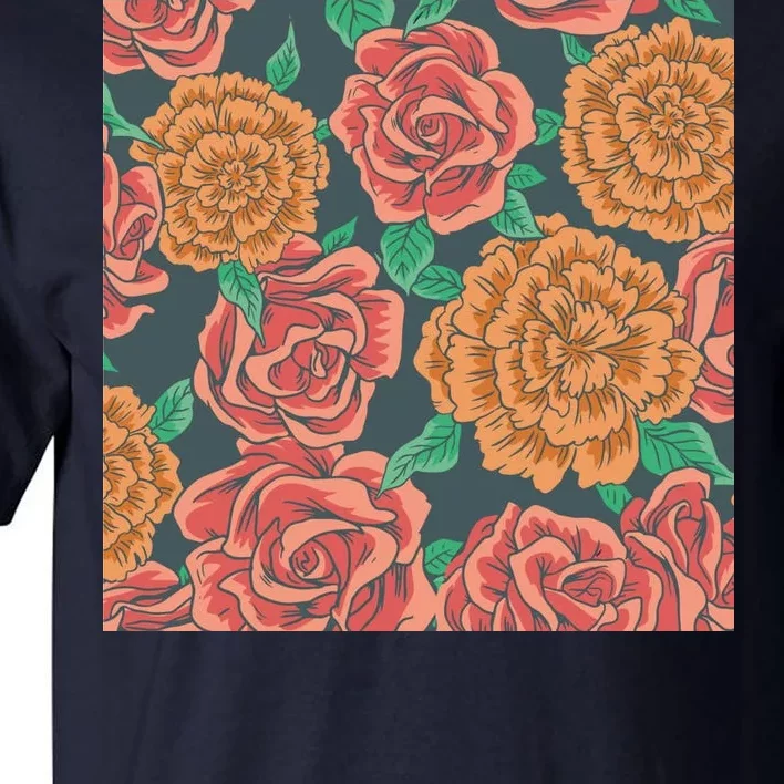 Rose Garden Flower Nature Tall T-Shirt