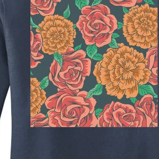 Rose Garden Flower Nature Women's Pullover Hoodie