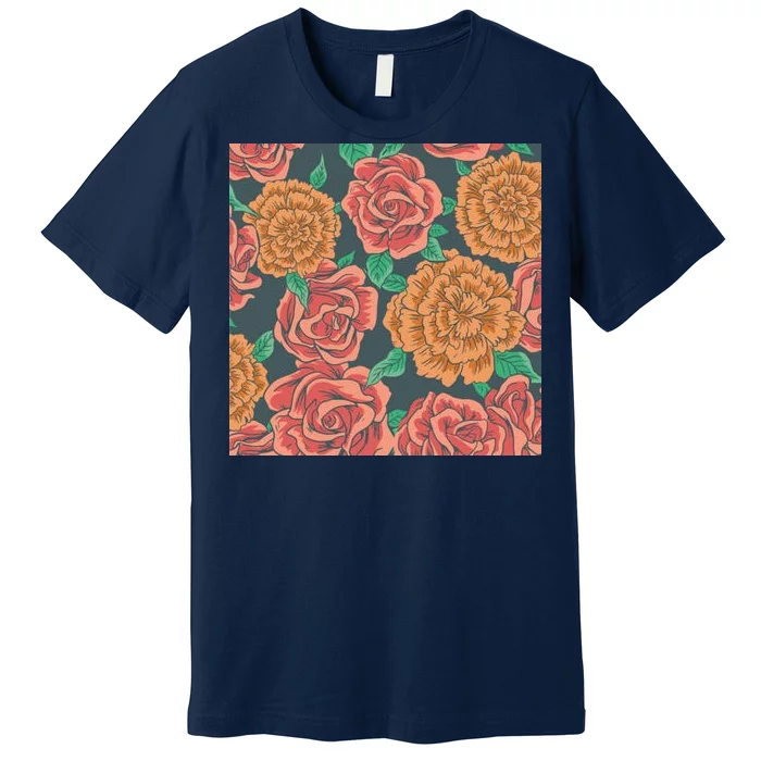 Rose Garden Flower Nature Premium T-Shirt