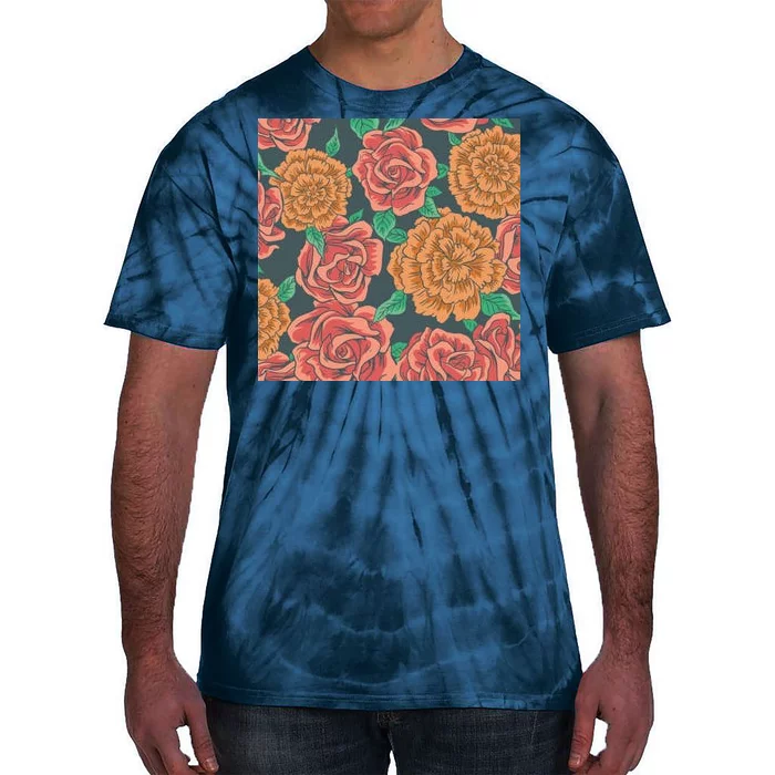 Rose Garden Flower Nature Tie-Dye T-Shirt