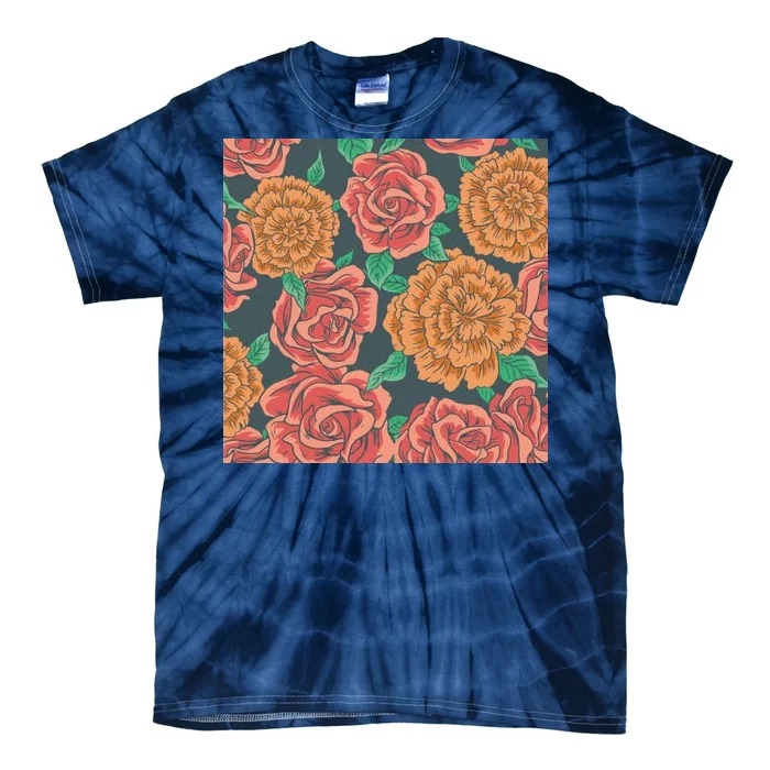 Rose Garden Flower Nature Tie-Dye T-Shirt