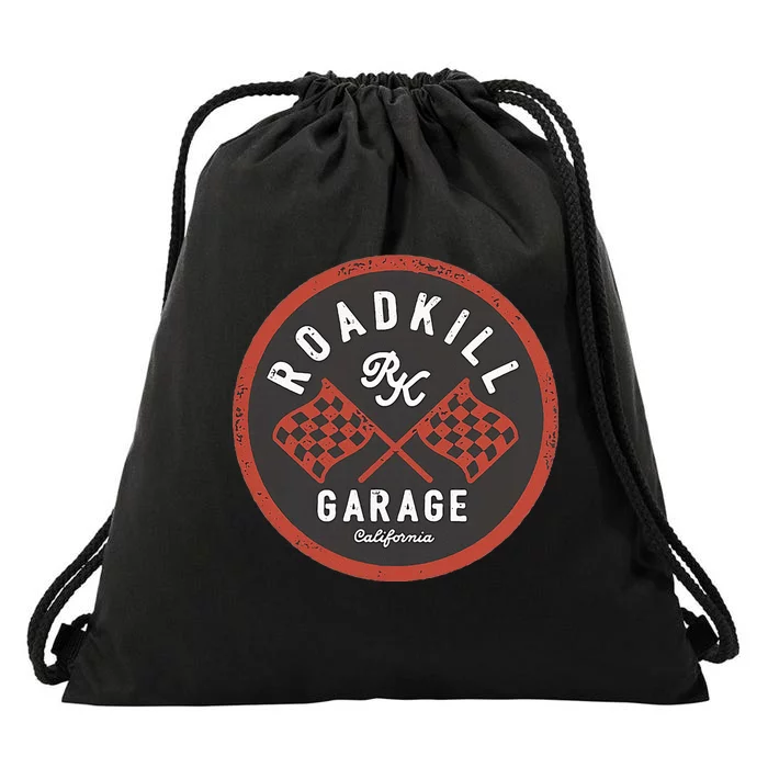 Roadkill Garage Flags Drawstring Bag