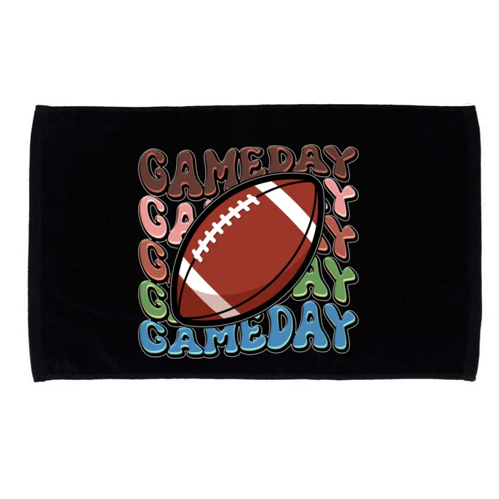 Retro Gameday Football Sports Fan Microfiber Hand Towel