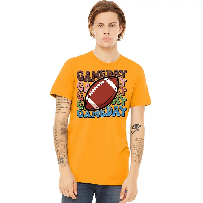 Retro Gameday Football Sports Fan Premium T-Shirt