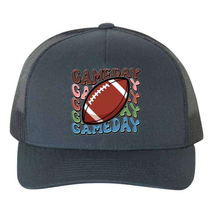 Retro Gameday Football Sports Fan Yupoong Adult 5-Panel Trucker Hat