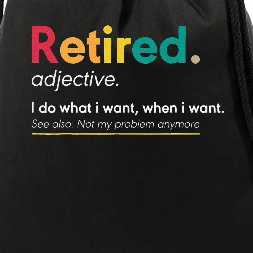 Retirement Gifts For Women Funny Retirement Gifts For Men Drawstring Bag