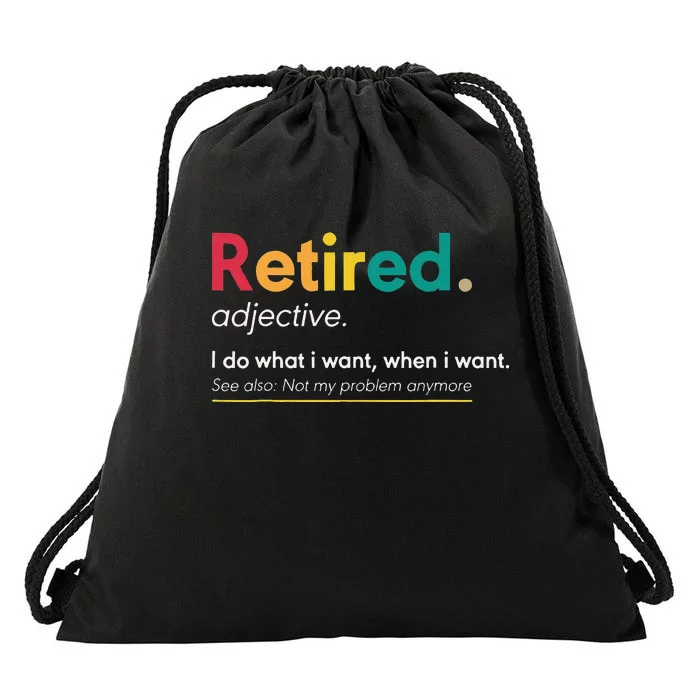 Retirement Gifts For Women Funny Retirement Gifts For Men Drawstring Bag