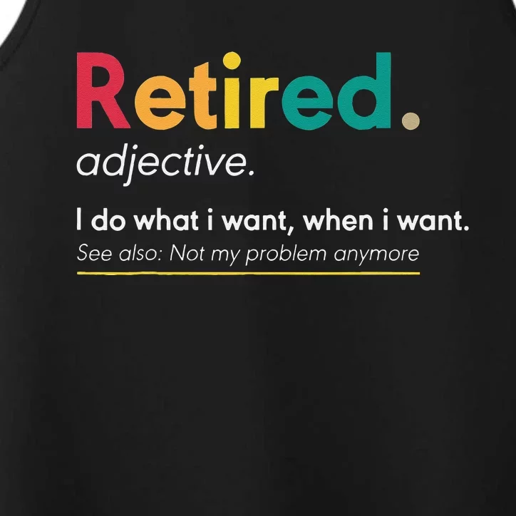 Retirement Gifts For Women Funny Retirement Gifts For Men Performance Tank