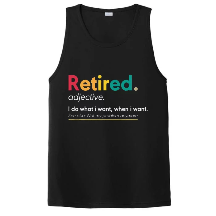 Retirement Gifts For Women Funny Retirement Gifts For Men Performance Tank