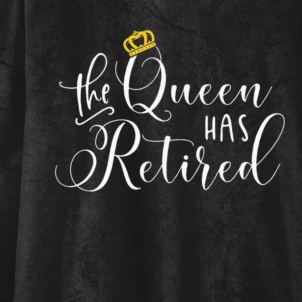 Retirement Gift For Women Queen Funny Hooded Wearable Blanket