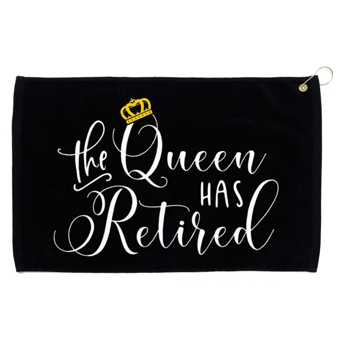 Retirement Gift For Women Queen Funny Grommeted Golf Towel