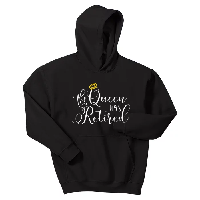 Retirement Gift For Women Queen Funny Kids Hoodie