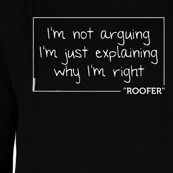 ROOFER Gift Funny Job Title Profession Birthday Worker Idea Womens Funnel Neck Pullover Hood