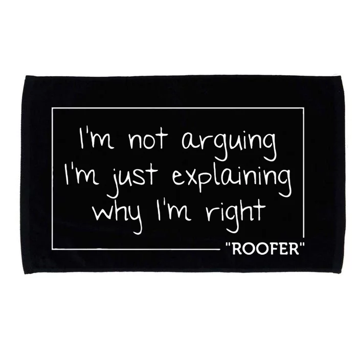 ROOFER Gift Funny Job Title Profession Birthday Worker Idea Microfiber Hand Towel