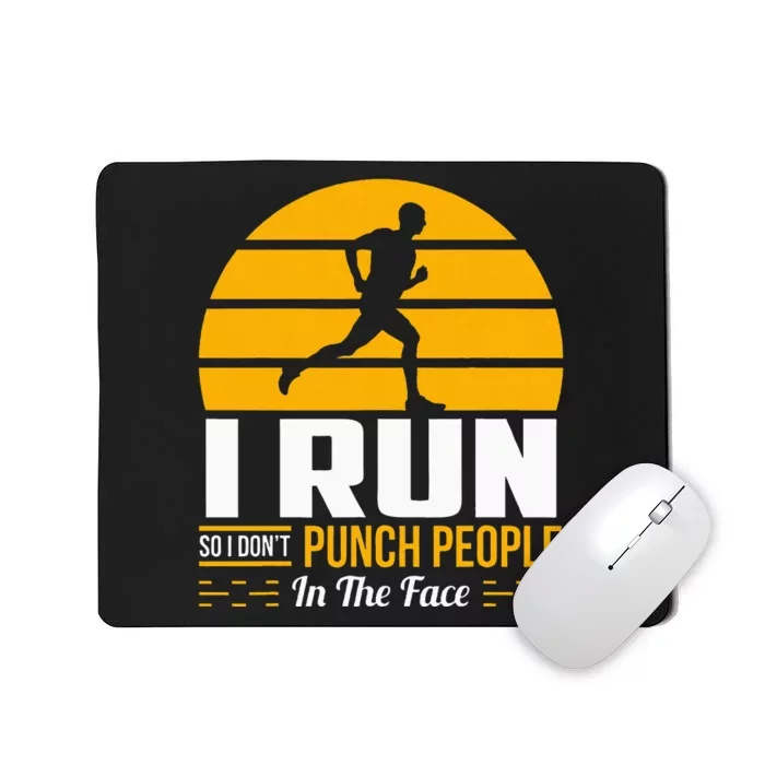 Runner Gift Funny Running Marathon Sport Sarcastic Gift Mousepad