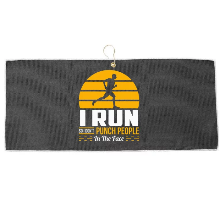 Runner Gift Funny Running Marathon Sport Sarcastic Gift Large Microfiber Waffle Golf Towel