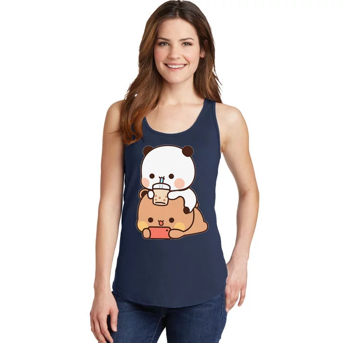 Romantic Gift For Her Bubu Dudu Bubble Tea Fleece Couples Ladies Essential Tank